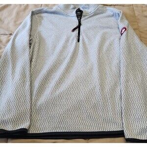 Canada Weathergear Men's Gray Quarter Zip Fleece Pullover Jacket Size L